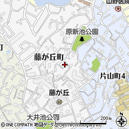大阪府吹田市藤が丘町16-13周辺の地図