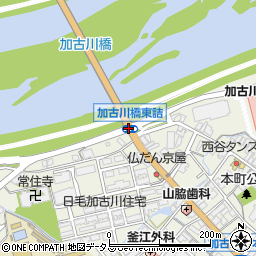 加古川橋東詰周辺の地図