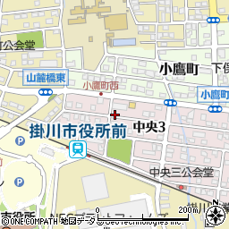 シャンボールキッチン掛川店周辺の地図