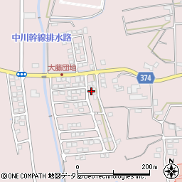 静岡県磐田市大久保734-123周辺の地図