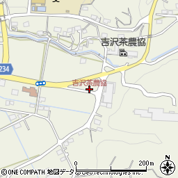 吉沢茶農協周辺の地図