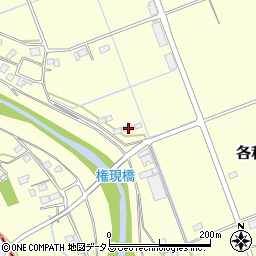 静岡県掛川市各和242周辺の地図