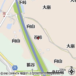 京都府相楽郡精華町下狛谷峠周辺の地図