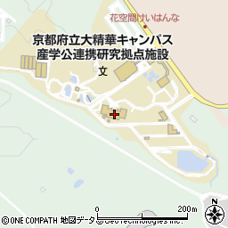 京都府立大学　精華キャンパス周辺の地図