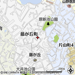 大阪府吹田市藤が丘町16-12周辺の地図