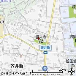 静岡県浜松市中央区笠井町369周辺の地図