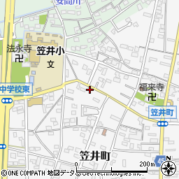 静岡県浜松市中央区笠井町496周辺の地図