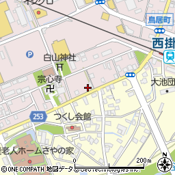 静岡県掛川市大池910周辺の地図