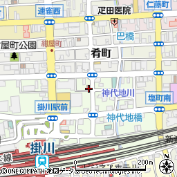 静岡県掛川市駅前6-1周辺の地図