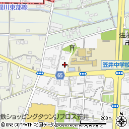 静岡県浜松市中央区笠井町1080周辺の地図