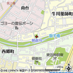 朝倉川周辺の地図