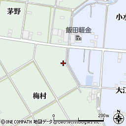 愛知県豊橋市富久縞町梅村14周辺の地図