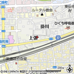静岡県掛川市上張285周辺の地図