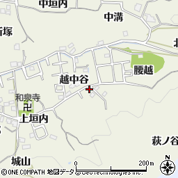 京都府木津川市山城町平尾越中谷80周辺の地図