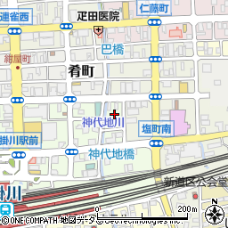 静岡県掛川市駅前13周辺の地図