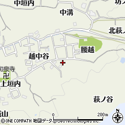 京都府木津川市山城町平尾越中谷90-12周辺の地図