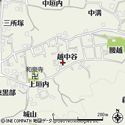 京都府木津川市山城町平尾越中谷8-19周辺の地図