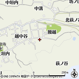 京都府木津川市山城町平尾越中谷90-11周辺の地図