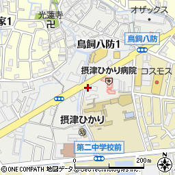 アイン薬局　摂津店周辺の地図