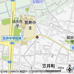 静岡県浜松市中央区笠井町468周辺の地図