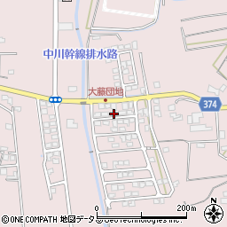 静岡県磐田市大久保734-63周辺の地図