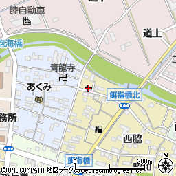 愛知県豊橋市東田町西脇8周辺の地図