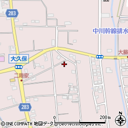 静岡県磐田市大久保412周辺の地図