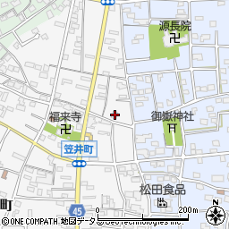 静岡県浜松市中央区笠井町159周辺の地図