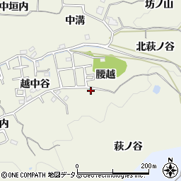 京都府木津川市山城町平尾越中谷118周辺の地図