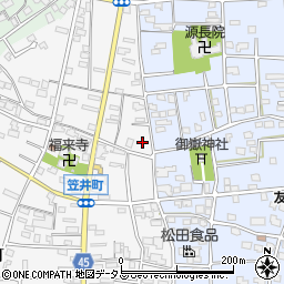 静岡県浜松市中央区笠井町26周辺の地図