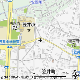静岡県浜松市中央区笠井町494周辺の地図