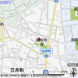 静岡県浜松市中央区笠井町371周辺の地図