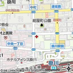 島田掛川信用金庫掛川駅前支店周辺の地図