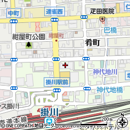 静岡県掛川市駅前5周辺の地図