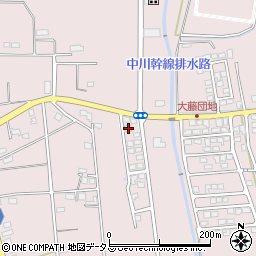 静岡県磐田市大久保612-6周辺の地図