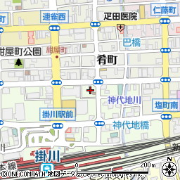 静岡県掛川市駅前6周辺の地図
