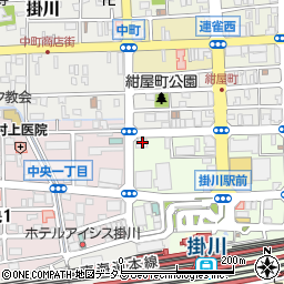 静岡県掛川市駅前2-4周辺の地図