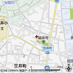 静岡県浜松市中央区笠井町411周辺の地図