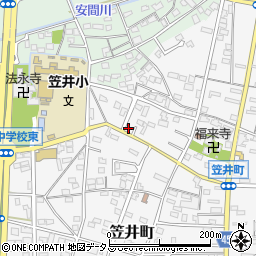 静岡県浜松市中央区笠井町428周辺の地図