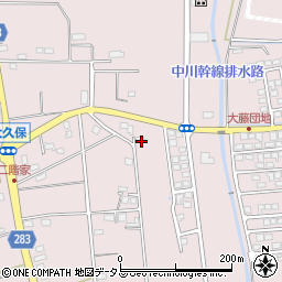 静岡県磐田市大久保604-15周辺の地図