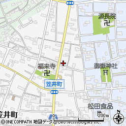静岡県浜松市中央区笠井町163周辺の地図