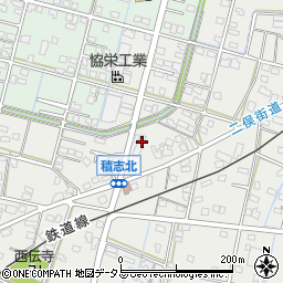 静岡県浜松市中央区積志町166周辺の地図
