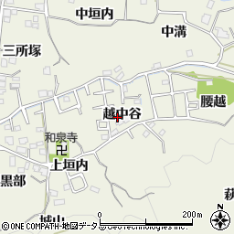 京都府木津川市山城町平尾越中谷8-46周辺の地図