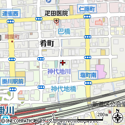 静岡県掛川市駅前13-5周辺の地図