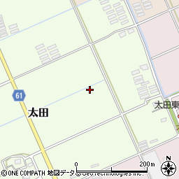 静岡県袋井市太田周辺の地図