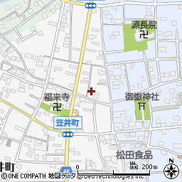 静岡県浜松市中央区笠井町161周辺の地図