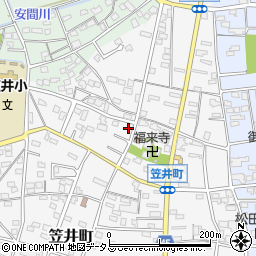 静岡県浜松市中央区笠井町410周辺の地図