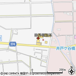 静香園製茶株式会社　直売所周辺の地図