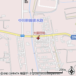 静岡県磐田市大久保734-55周辺の地図