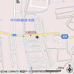 静岡県磐田市大久保734-59周辺の地図
